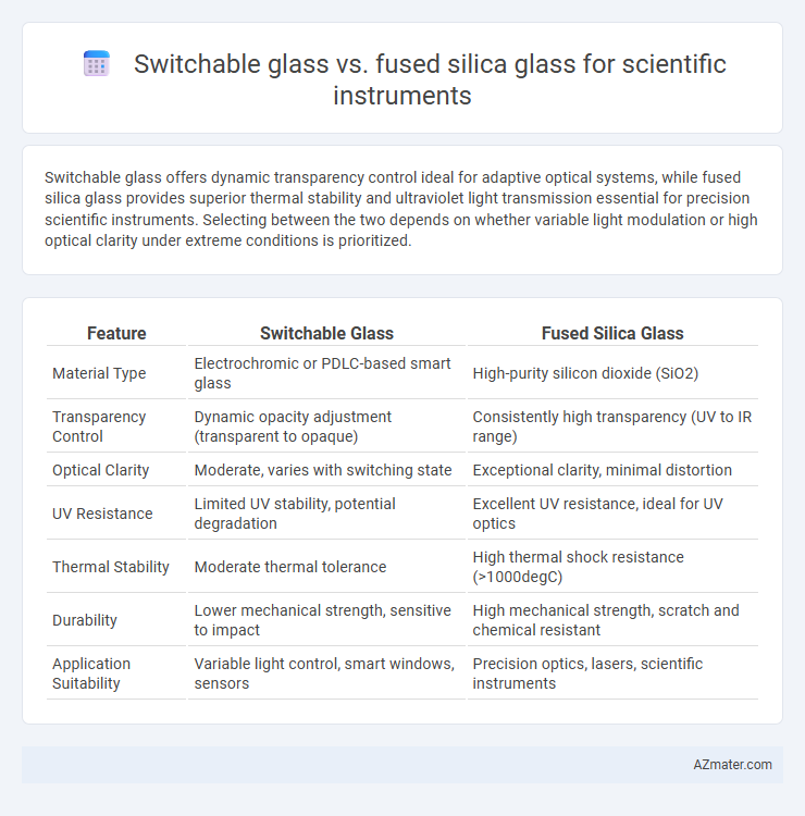 Switchable glass vs. fused silica glass for scientific instruments - What is The Difference?