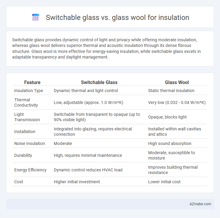 Switchable glass vs. glass wool for insulation - What is The Difference?