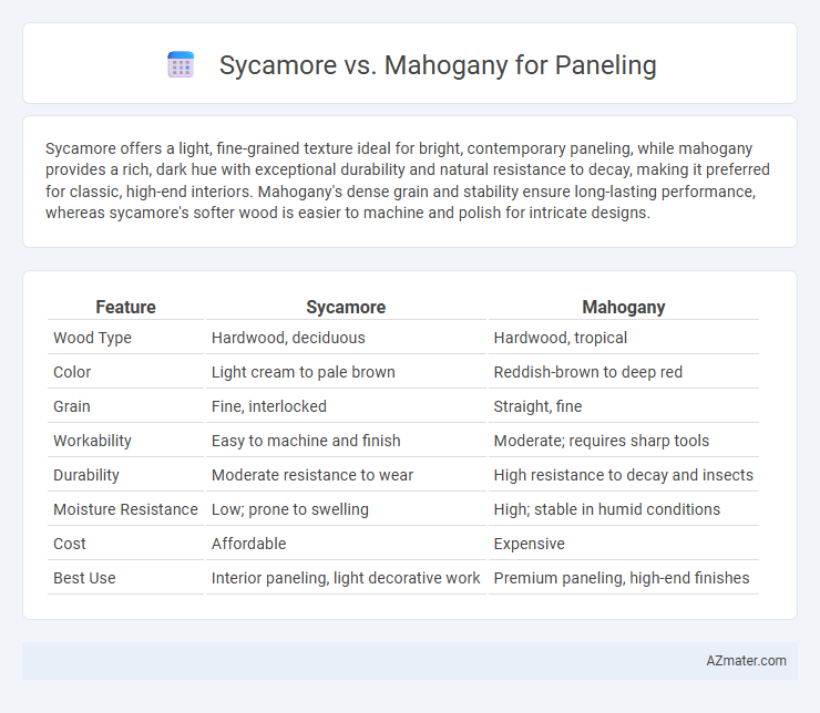 Sycamore vs. Mahogany for Paneling - What is The Difference?