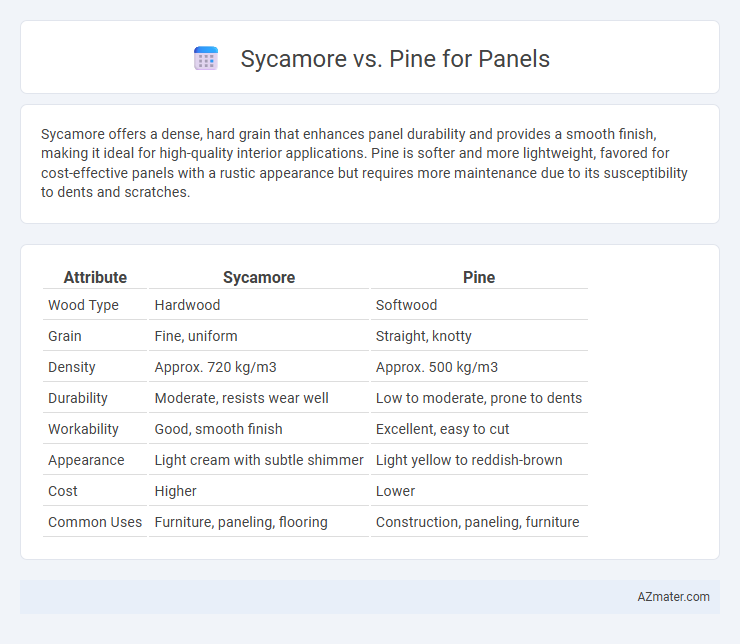 Sycamore vs. Pine for Panels - What is The Difference?