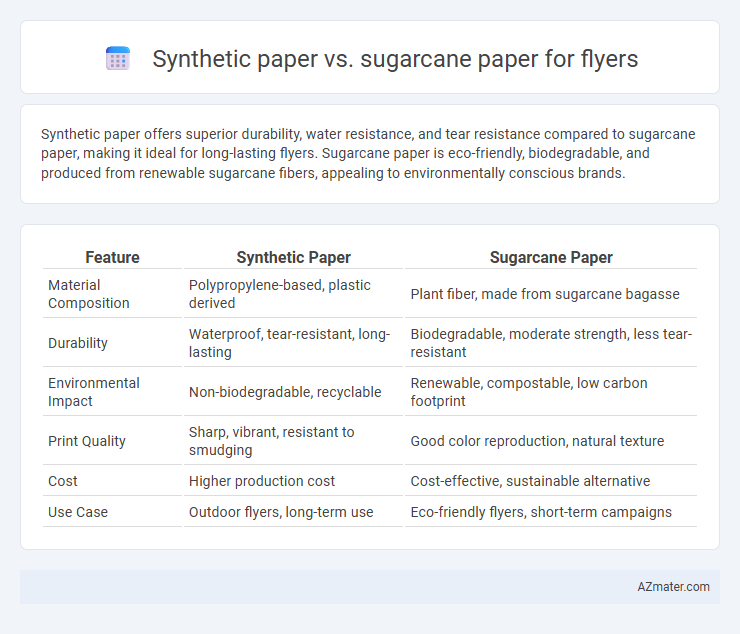 Synthetic paper vs. sugarcane paper for flyers - What is The Difference?