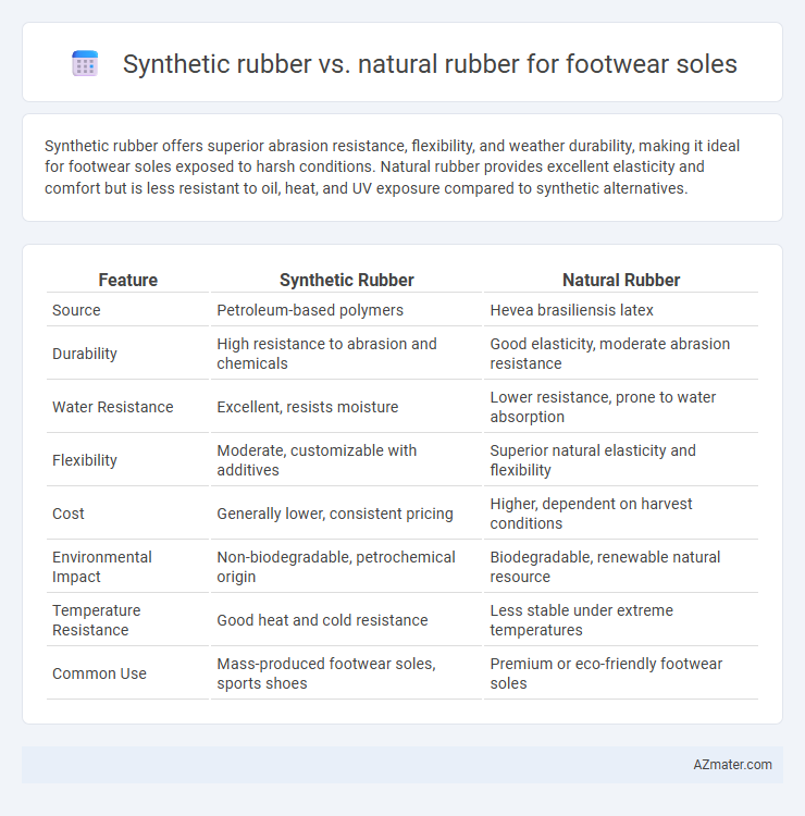 Synthetic rubber vs. natural rubber for footwear soles - What is The Difference?