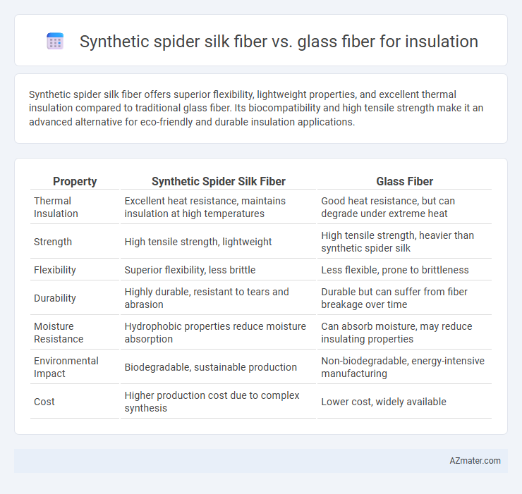 Synthetic spider silk fiber vs. glass fiber for insulation - What is The Difference?