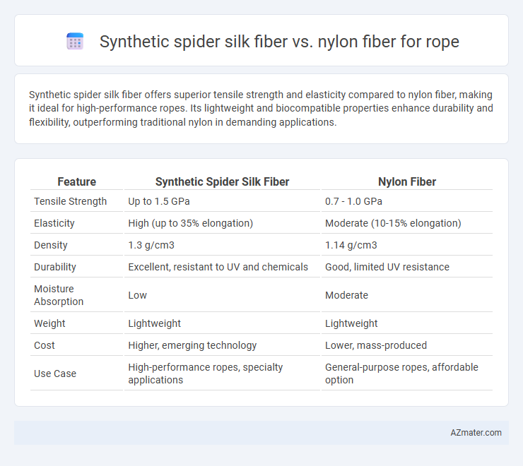 Synthetic spider silk fiber vs. nylon fiber for rope - What is The Difference?