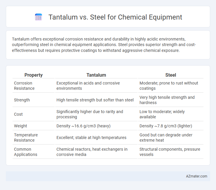 Tantalum vs. Steel for Chemical Equipment - What is The Difference?