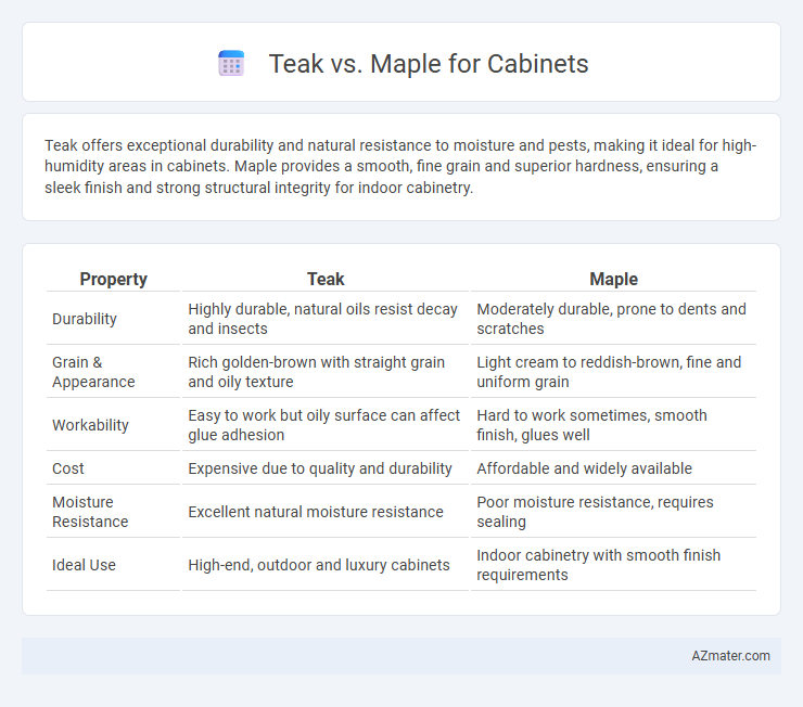 Teak vs. Maple for Cabinets - What is The Difference?