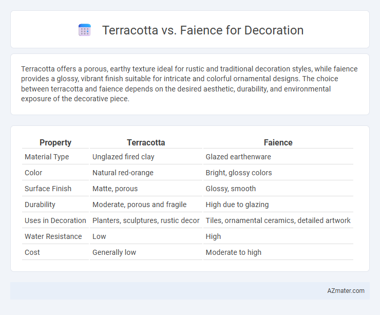 Terracotta vs. Faience for Decoration - What is The Difference?