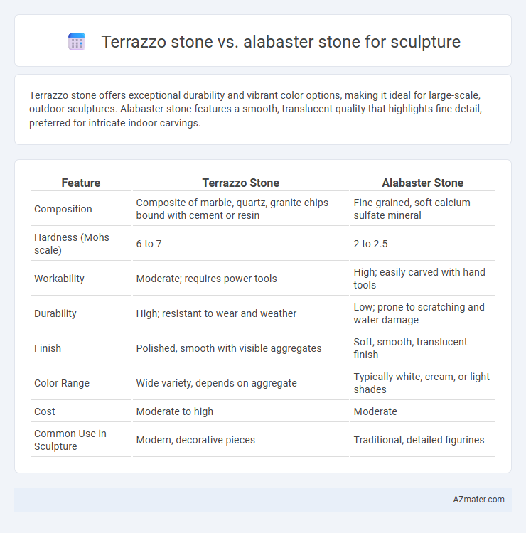 Terrazzo stone vs. alabaster stone for sculpture - What is The Difference?