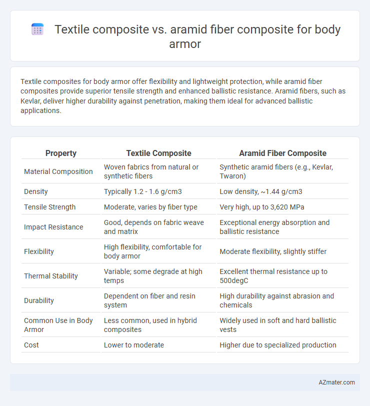 Textile composite vs. aramid fiber composite for body armor - What is The Difference?