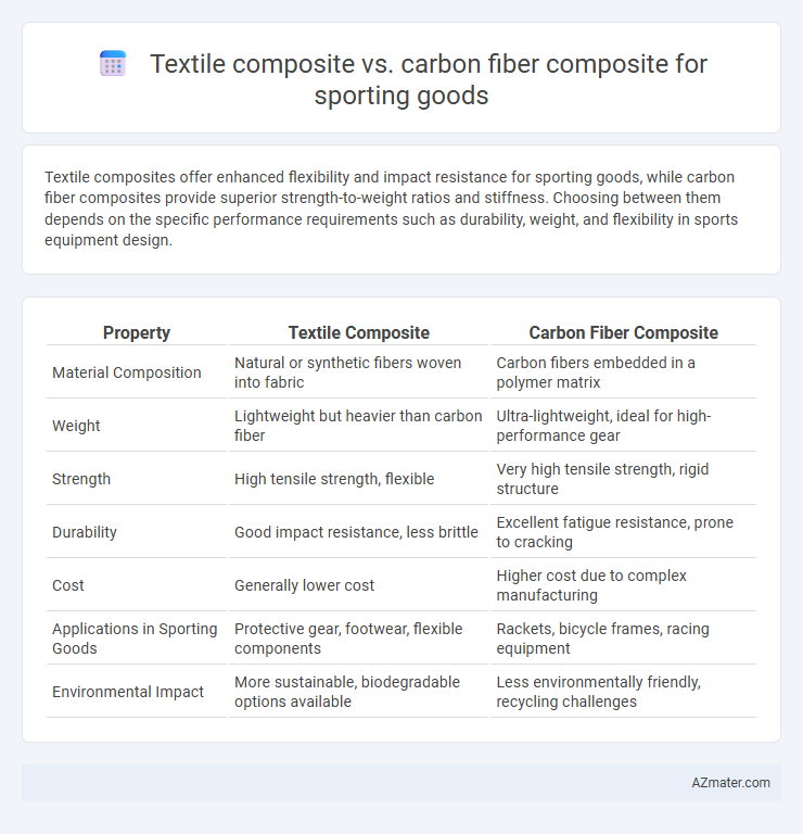 Textile composite vs. carbon fiber composite for sporting goods - What is The Difference?