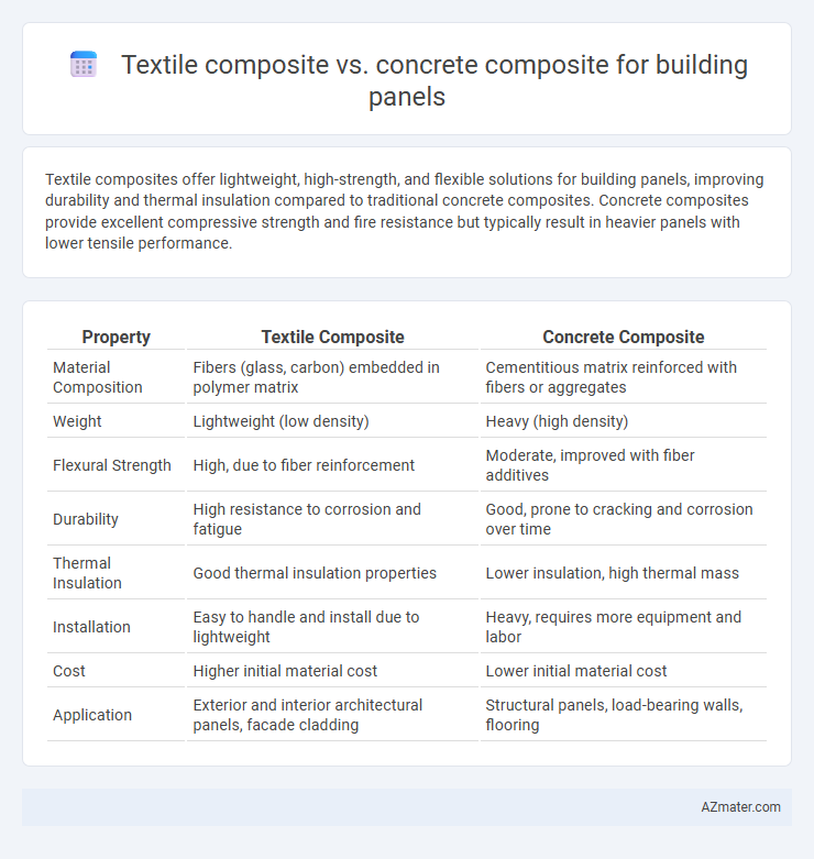 Textile composite vs. concrete composite for building panels - What is The Difference?