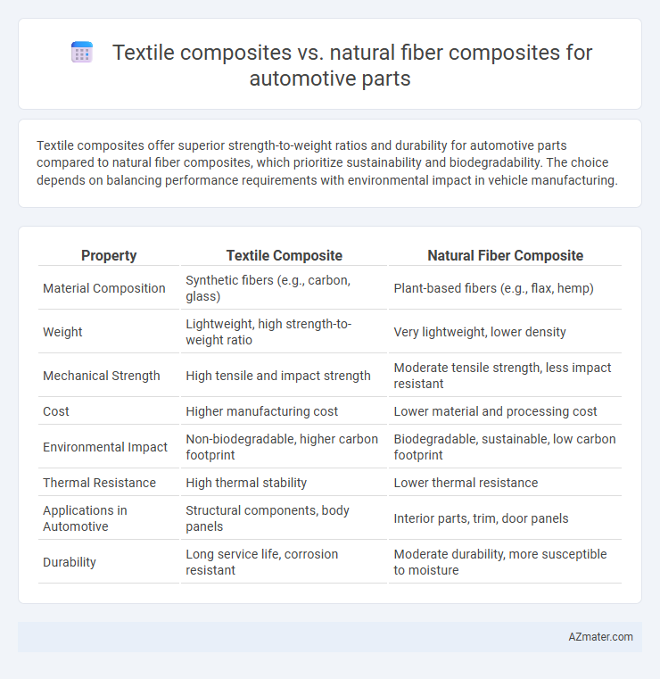 Textile composites vs. natural fiber composites for automotive parts - What is The Difference?
