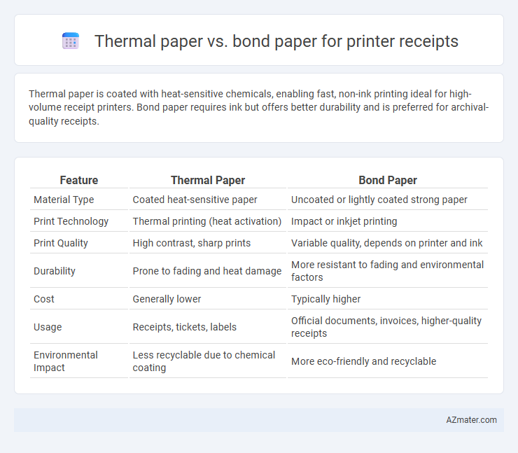 Thermal paper vs. bond paper for printer receipts - What is The Difference?