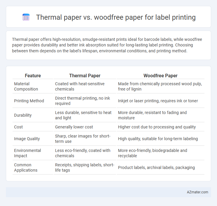 Thermal paper vs. woodfree paper for label printing - What is The Difference?