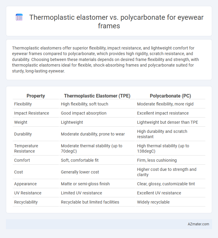 Thermoplastic elastomer vs. polycarbonate for eyewear frames - What is The Difference?