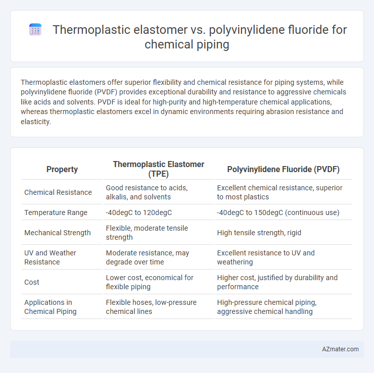 Thermoplastic elastomer vs. polyvinylidene fluoride for chemical piping - What is The Difference?