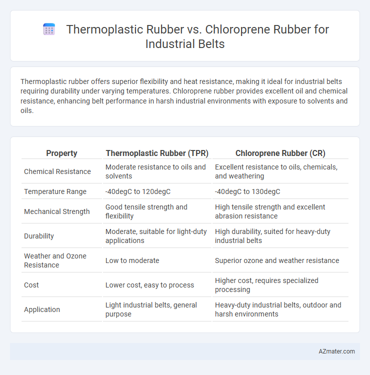 Thermoplastic Rubber vs. Chloroprene Rubber for Industrial Belts - What is The Difference?