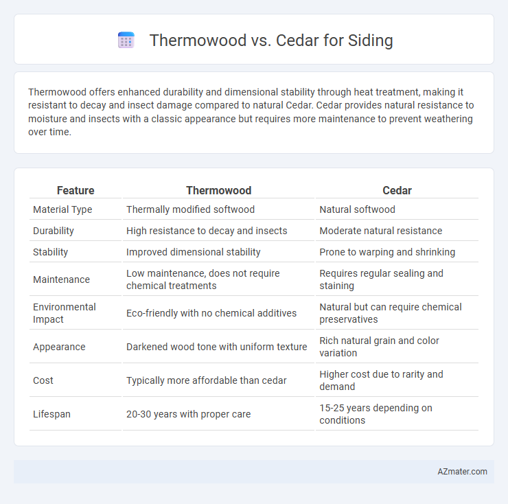 Thermowood vs. Cedar for Siding - What is The Difference?