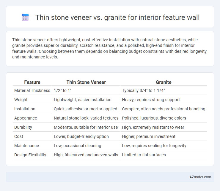 Thin stone veneer vs. granite for interior feature wall - What is The Difference?