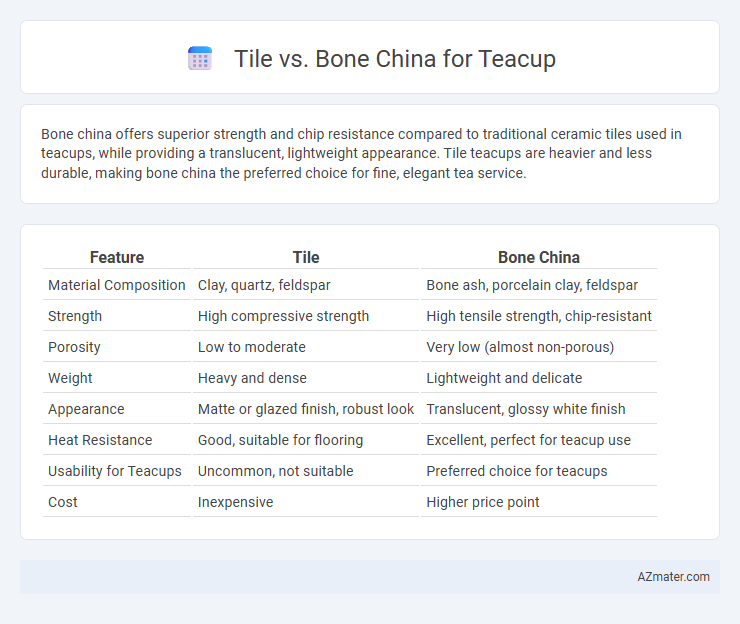 Tile vs. Bone China for Teacup - What is The Difference?
