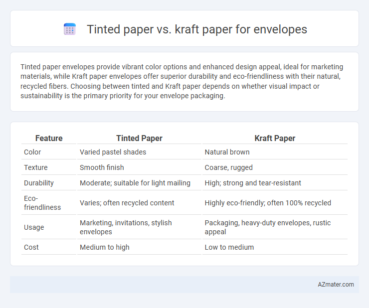 Tinted paper vs. kraft paper for envelopes - What is The Difference?