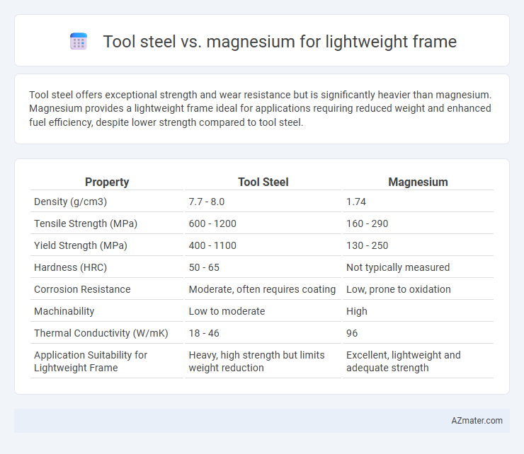 Tool steel vs. magnesium for lightweight frame - What is The Difference?