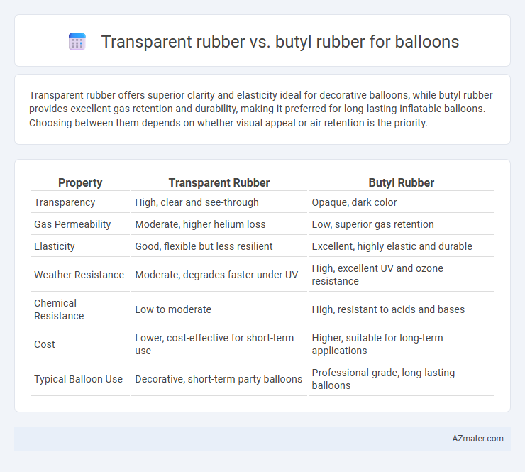 Transparent rubber vs. butyl rubber for balloons - What is The Difference?