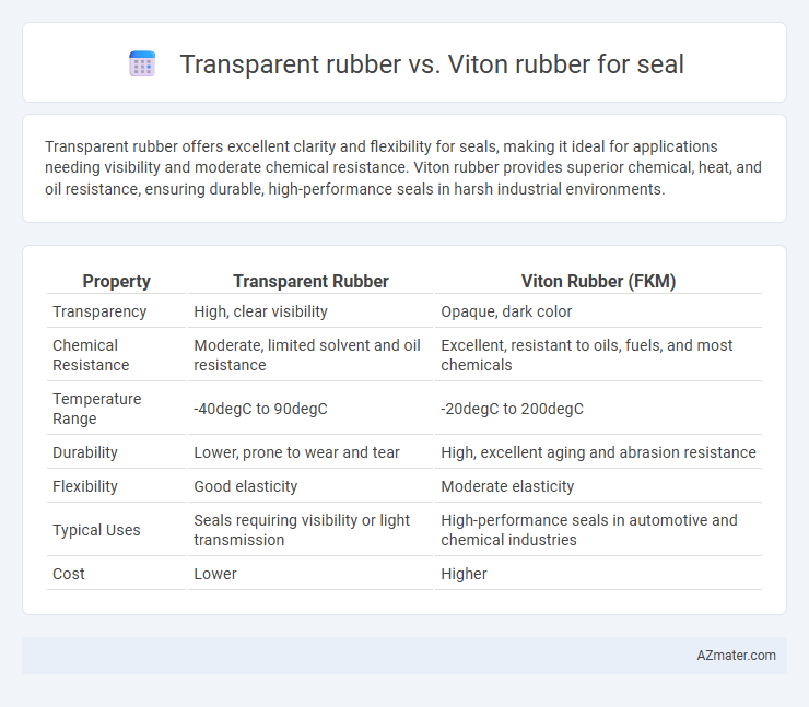 Transparent rubber vs. Viton rubber for seal - What is The Difference?