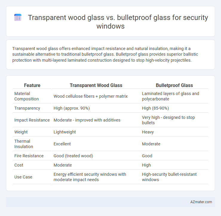 Transparent wood glass vs. bulletproof glass for security windows - What is The Difference?