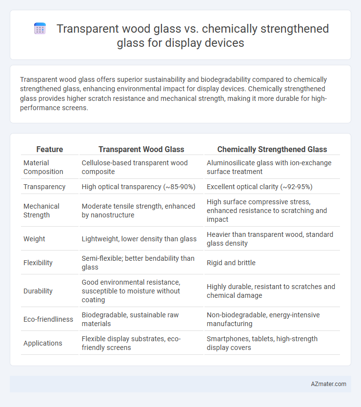 Transparent wood glass vs. chemically strengthened glass for display devices - What is The Difference?