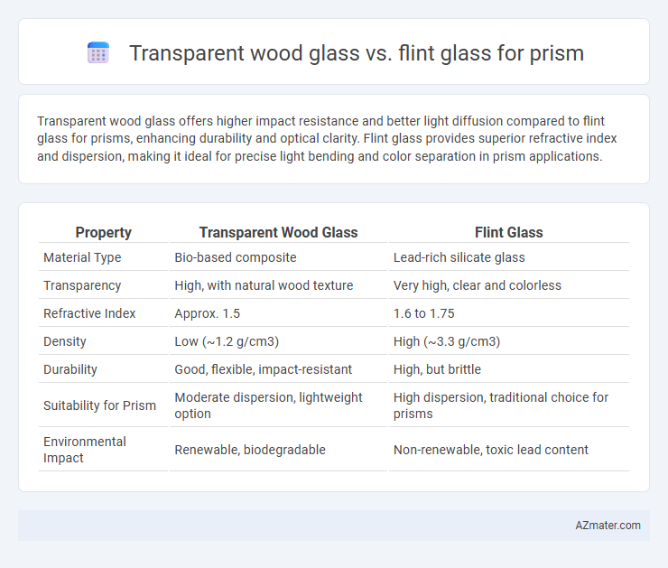 Transparent wood glass vs. flint glass for prism - What is The Difference?
