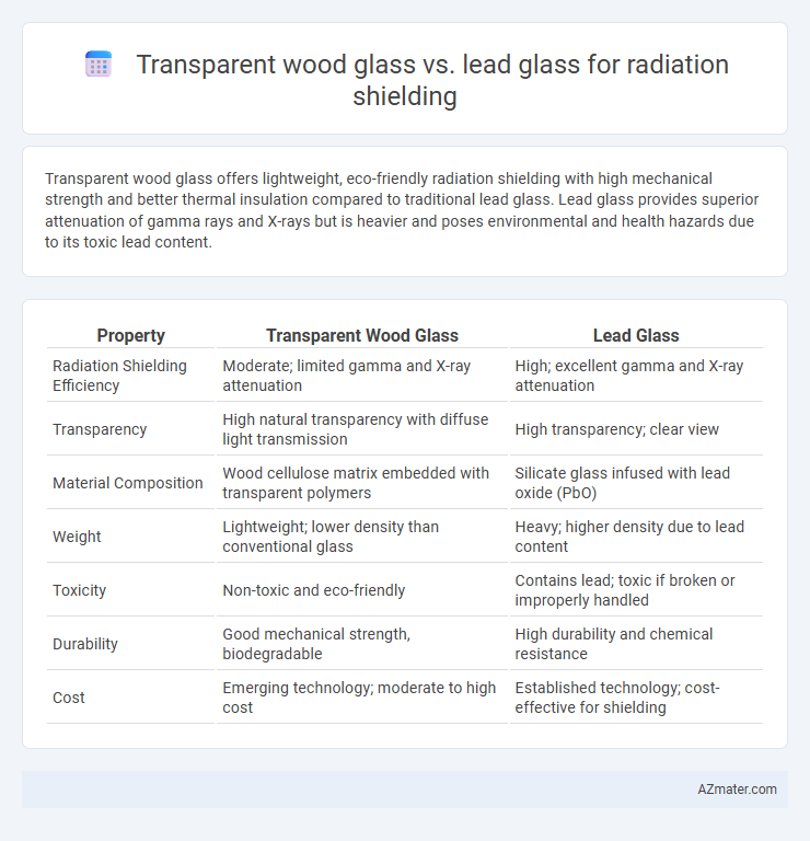 Transparent wood glass vs. lead glass for radiation shielding - What is The Difference?