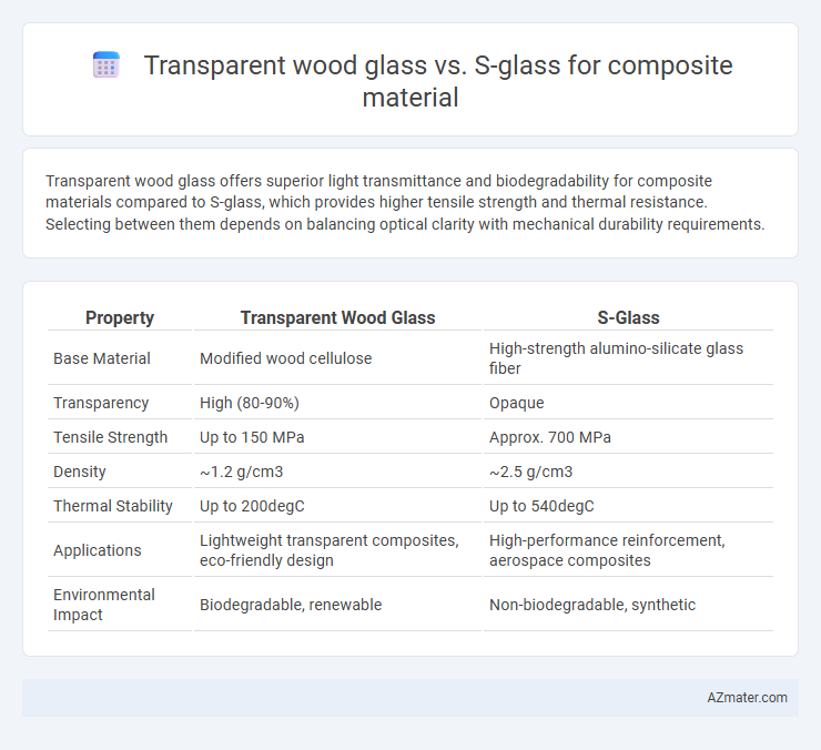 Transparent wood glass vs. S-glass for composite material - What is The Difference?