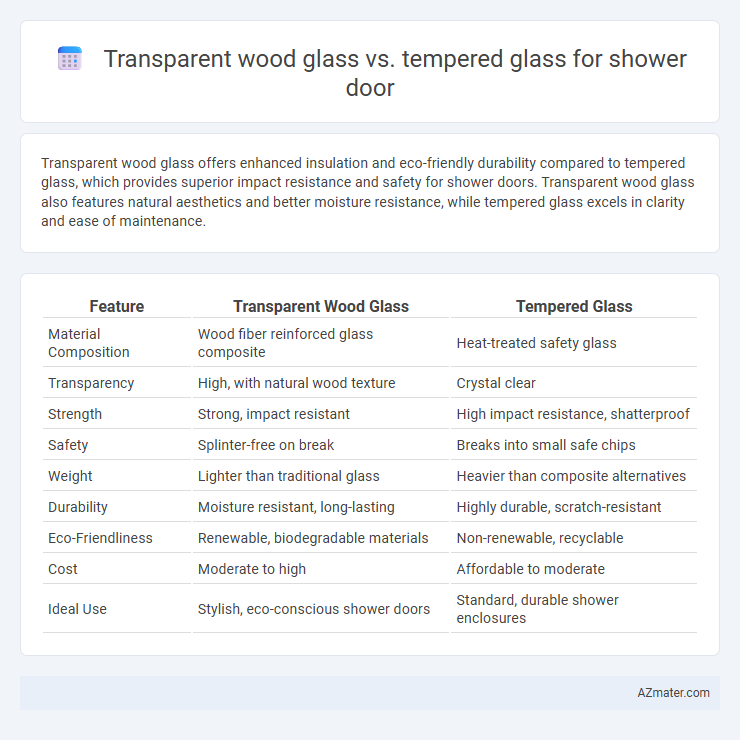 Transparent wood glass vs. tempered glass for shower door - What is The Difference?