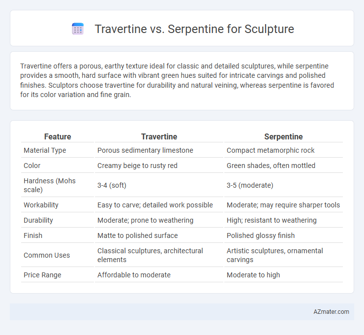 Travertine vs. Serpentine for Sculpture - What is The Difference?