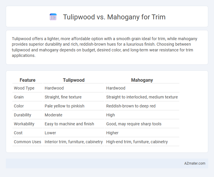 Tulipwood vs. Mahogany for Trim - What is The Difference?