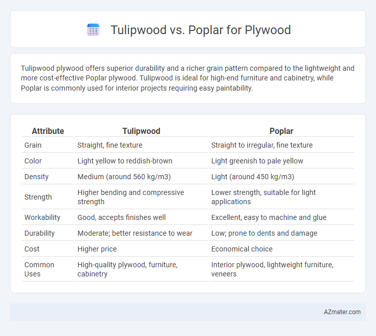 Tulipwood vs. Poplar for Plywood - What is The Difference?