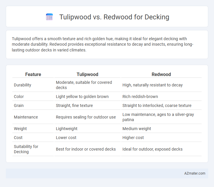 Tulipwood vs. Redwood for Decking - What is The Difference?