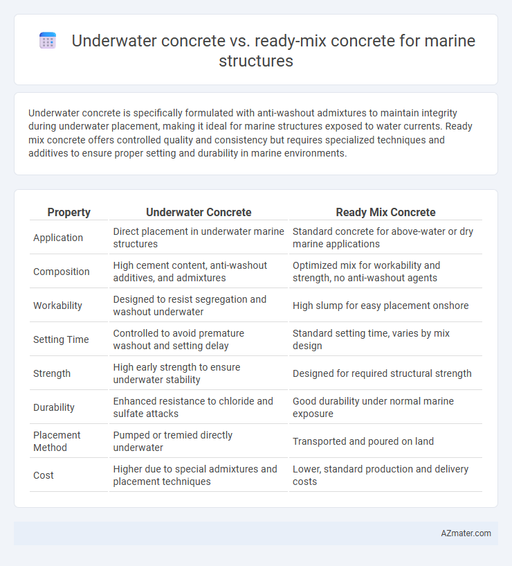 Underwater concrete vs. ready-mix concrete for marine structures - What is The Difference?
