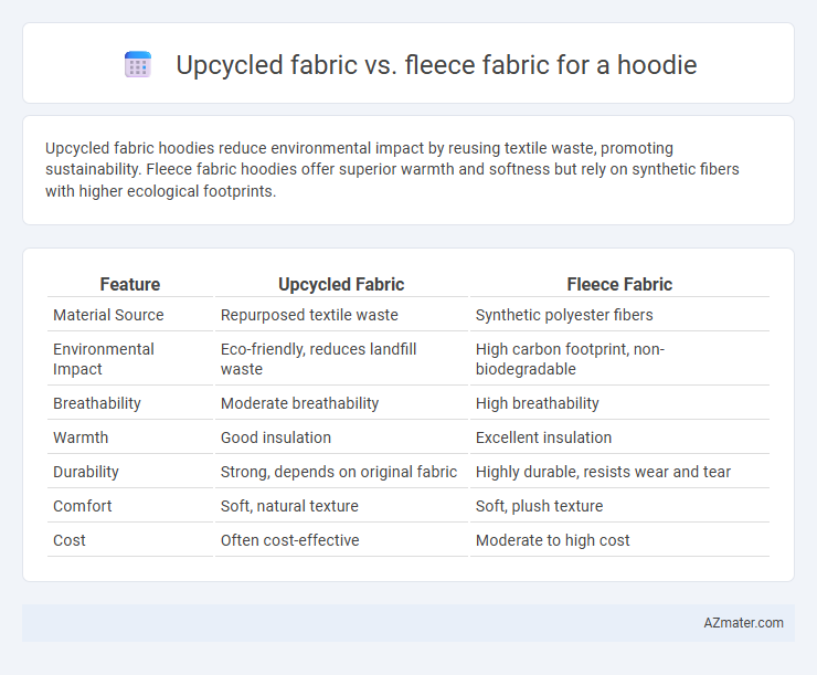 Upcycled fabric vs. fleece fabric for a hoodie - What is The Difference?
