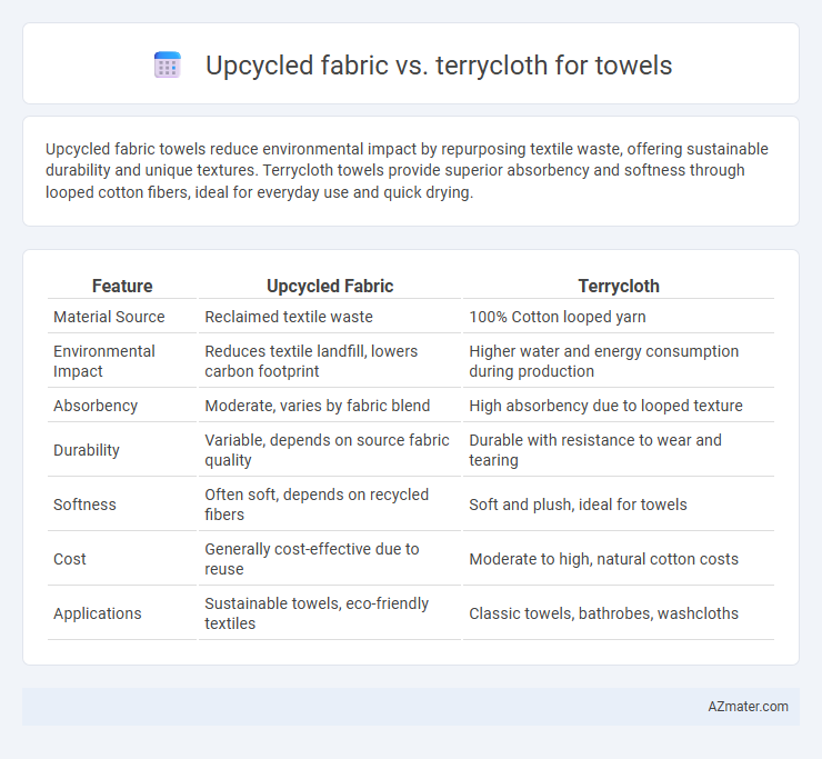Upcycled fabric vs. terrycloth for towels - What is The Difference?
