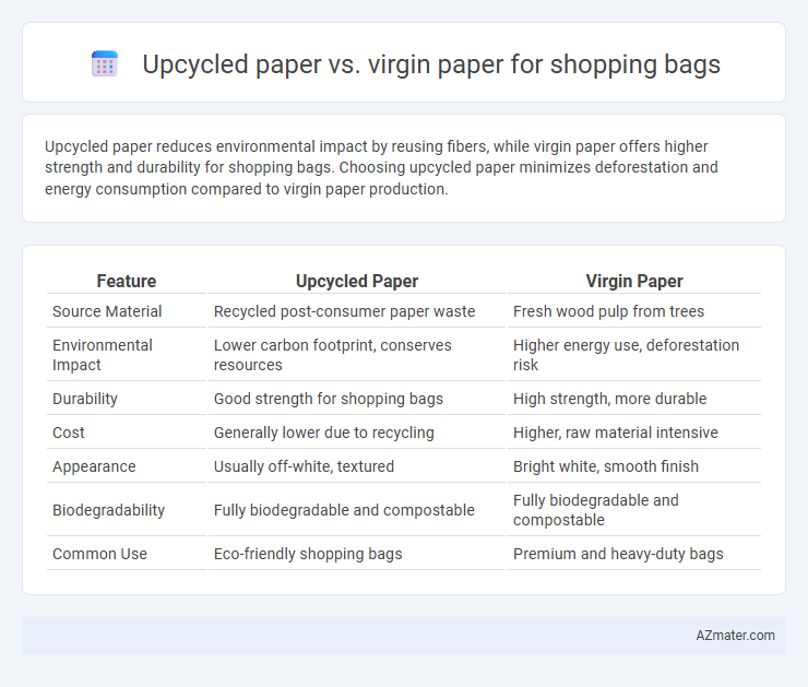 Upcycled paper vs. virgin paper for shopping bags - What is The Difference?