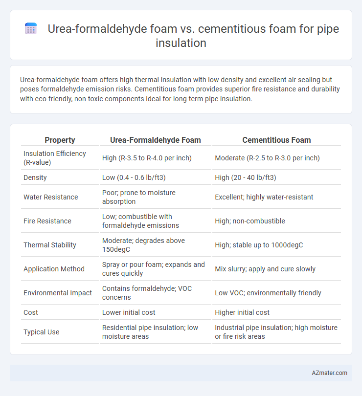 Urea-formaldehyde foam vs. cementitious foam for pipe insulation - What is The Difference?