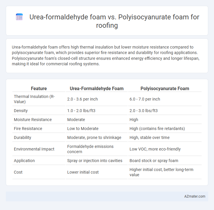 Urea-formaldehyde foam vs. Polyisocyanurate foam for roofing - What is The Difference?
