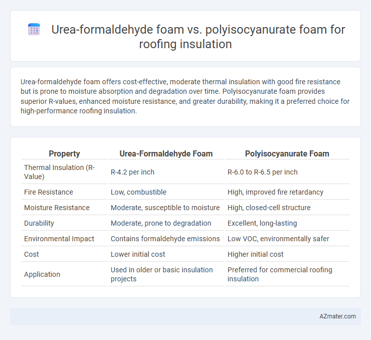 Urea-formaldehyde foam vs. polyisocyanurate foam for roofing insulation - What is The Difference?