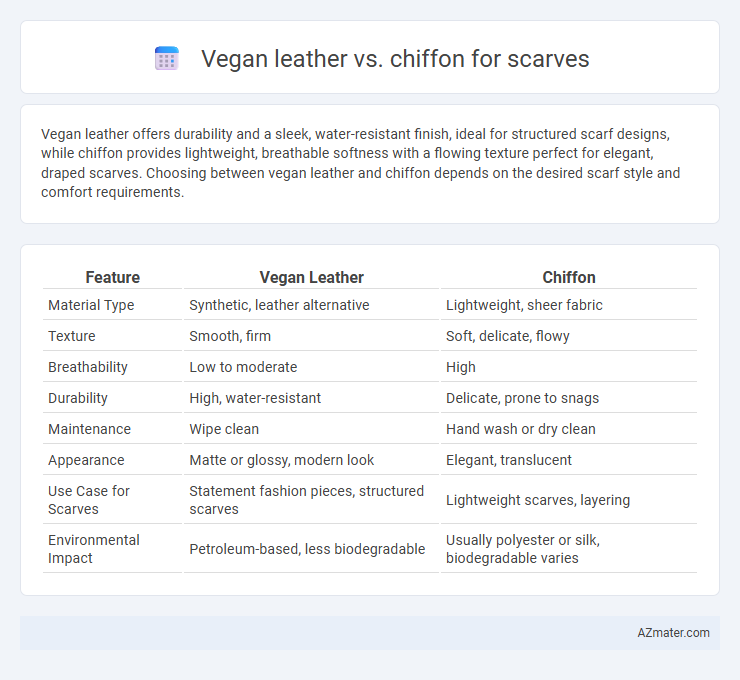 Vegan leather vs. chiffon for scarves - What is The Difference?