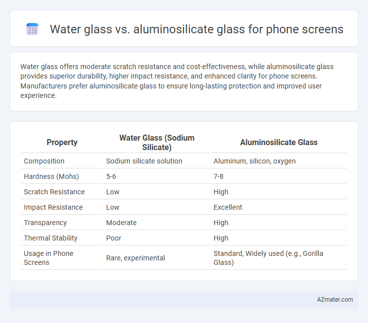 Water glass vs. aluminosilicate glass for phone screens - What is The Difference?