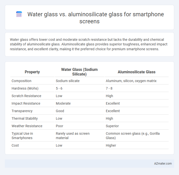 Water glass vs. aluminosilicate glass for smartphone screens - What is The Difference?