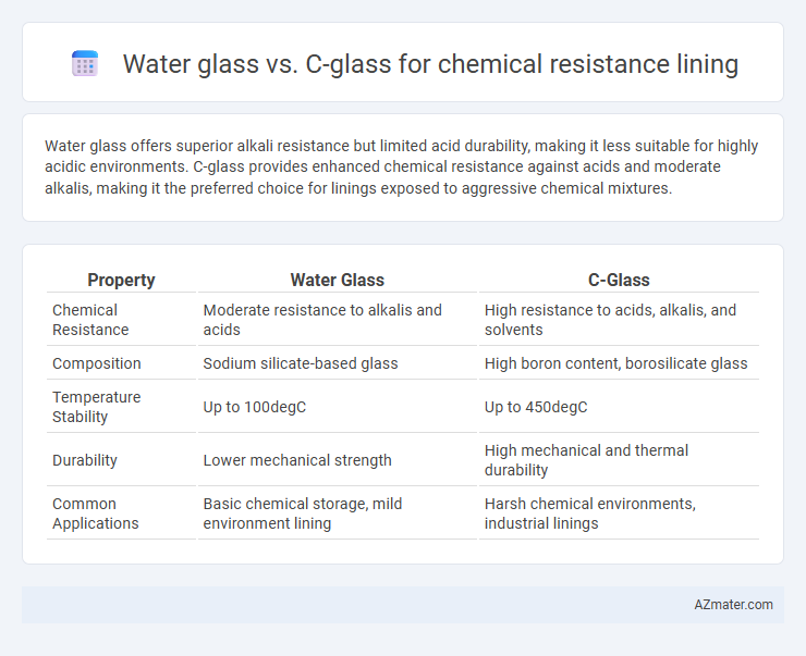 Water glass vs. C-glass for chemical resistance lining - What is The Difference?
