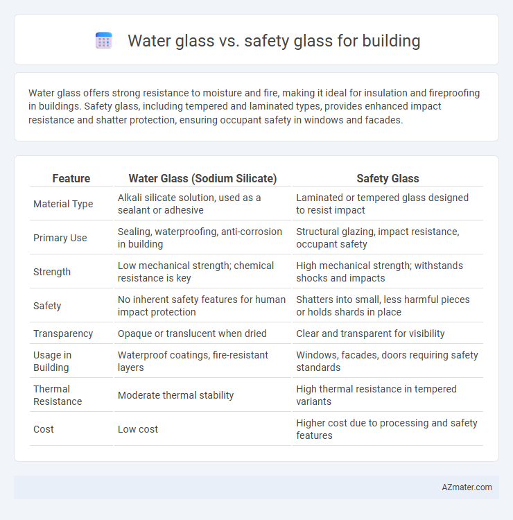 Water glass vs. safety glass for building - What is The Difference?